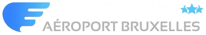 logo transparent blanc navette taxi aeroport bruxelles